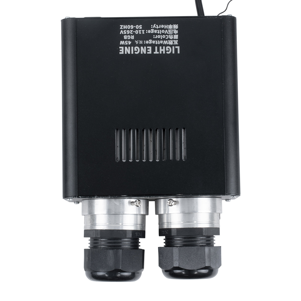 GloboStar® 78566 Μηχανή Οπτικής Ίνας Διπλής Κεφαλής - Fiber Optic Light Machine Double Head LED 45W AC 220-240V με Ασύρματο Χειριστήριο RF 2.4Ghz Μ16 x Π26 x Υ8.5cm RGB - 2 Years Warranty - ledmania.gr
