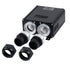GloboStar® 78566 Μηχανή Οπτικής Ίνας Διπλής Κεφαλής - Fiber Optic Light Machine Double Head LED 45W AC 220-240V με Ασύρματο Χειριστήριο RF 2.4Ghz Μ16 x Π26 x Υ8.5cm RGB - 2 Years Warranty - ledmania.gr