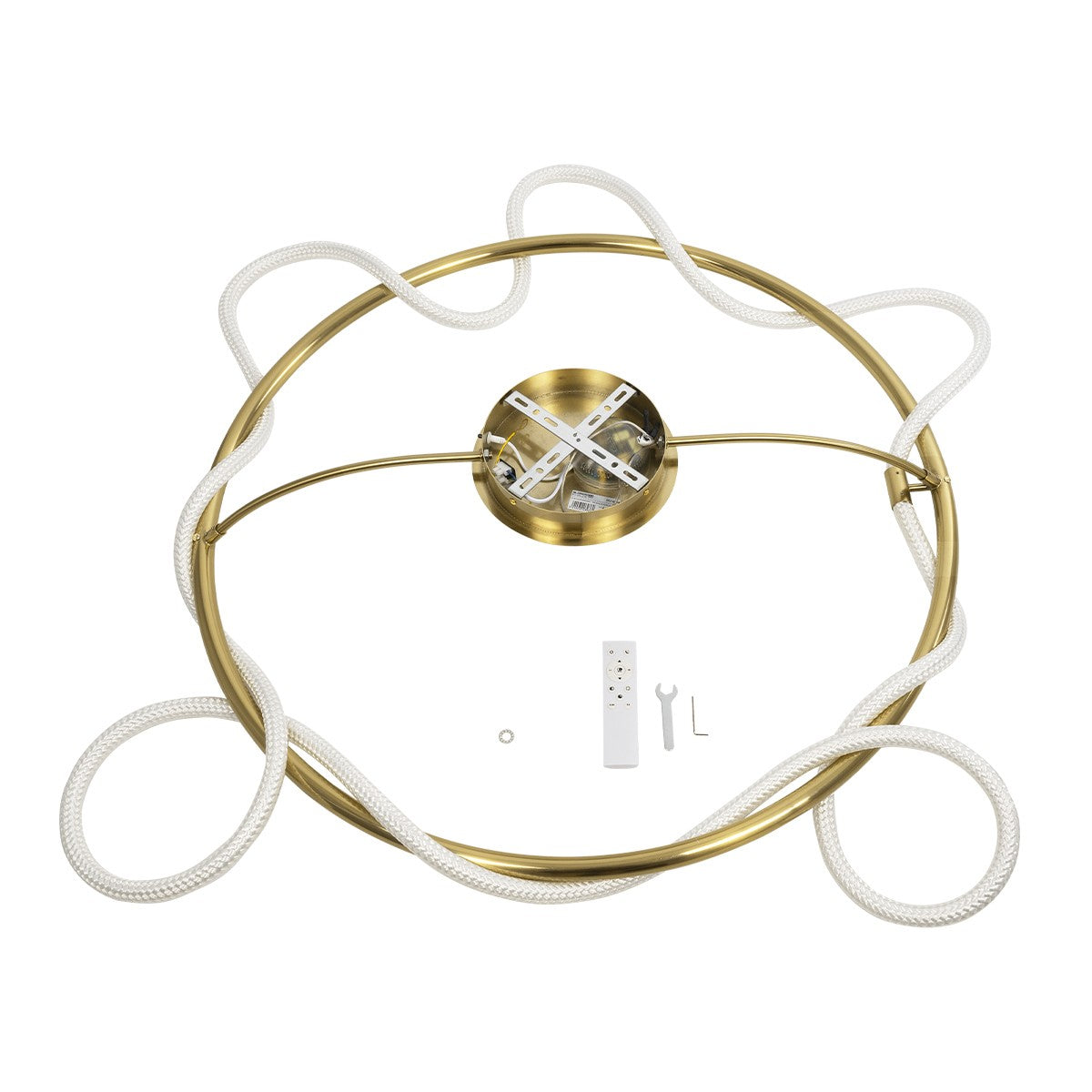kelvo® GLOW KLV-101-0150 Φωτιστικό Οροφής LED 65W 6500lm 360° AC 220-240V IP20 Ρυθμιζόμενο Λευκό CCT με Χειριστήριο από 2700K έως 6000K Dimmable - Lumileds SMD Chip - Χρυσό Πλατίνα - Μ100 x Π100 x Υ30cm - 3 Χρόνια Εγγύηση - ledmania.gr