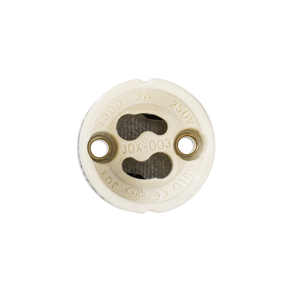 GloboStar® LAMPHOLDER 78951 Ντουί GU10 Πορσελάνης με 15cm Καλώδιο - IP20 - Φ2.7 x Μ15cm - 5 Χρόνια Εγγύηση