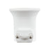 GLOBOSTAR® NIGHTLIGHT 78956 Φωτιστικό Νυκτός με Ντουί 1 x E27, Διακόπτη On/Off & Πρίζα Schuko AC 220-240V IP20 - Λευκό - Μ3.3 x Π6 x Υ5cm