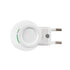 GLOBOSTAR® NIGHTLIGHT 78956 Φωτιστικό Νυκτός με Ντουί 1 x E27, Διακόπτη On/Off & Πρίζα Schuko AC 220-240V IP20 - Λευκό - Μ3.3 x Π6 x Υ5cm