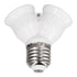 GLOBOSTAR® ADAPTOR 78969 Αντάπτορας/Μετατροπέας από Ντουί E27 σε 2 x E27 IP20 - Μ7.4 x Π7.4 x Υ7.4cm