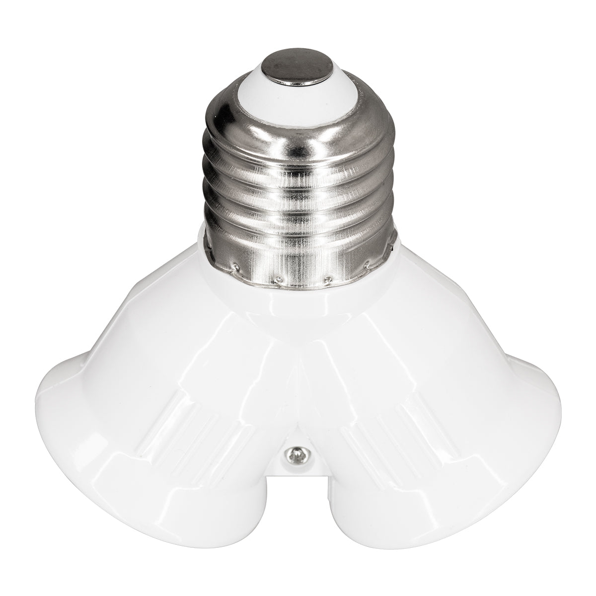GLOBOSTAR® ADAPTOR 78969 Αντάπτορας/Μετατροπέας από Ντουί E27 σε 2 x E27 IP20 - Μ7.4 x Π7.4 x Υ7.4cm