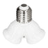 GLOBOSTAR® ADAPTOR 78969 Αντάπτορας/Μετατροπέας από Ντουί E27 σε 2 x E27 IP20 - Μ7.4 x Π7.4 x Υ7.4cm