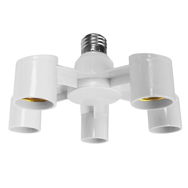 GLOBOSTAR® ADAPTOR 78979 Αντάπτορας/Μετατροπέας από Ντουί E27 σε 5 x E27 IP20 - Μ18 x Π18 x Υ10cm
