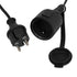 GloboStar® 78984 Καλωδιογιρλάντα PVC 15 Μέτρων με 15 Ντουί E27 με Πρίζα Schuko Επεκτεινόμενη Αδιάβροχη IP65 - ledmania.gr