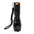 GLOBOSTAR® HANDLAMP 79041 Φακός Χειρός LED 10W 1000lm 5~60° DC 5V με Επαναφορτιζόμενη Μπαταρία Li-ion 3.7V 1x18650 3000mAh IP20 Ψυχρό Λευκό 6000K - CREE XML2-T6 Chip - Μ13.5 x Π4 x Υ4cm - 1 Χρόνο Εγγύηση - ledmania.gr