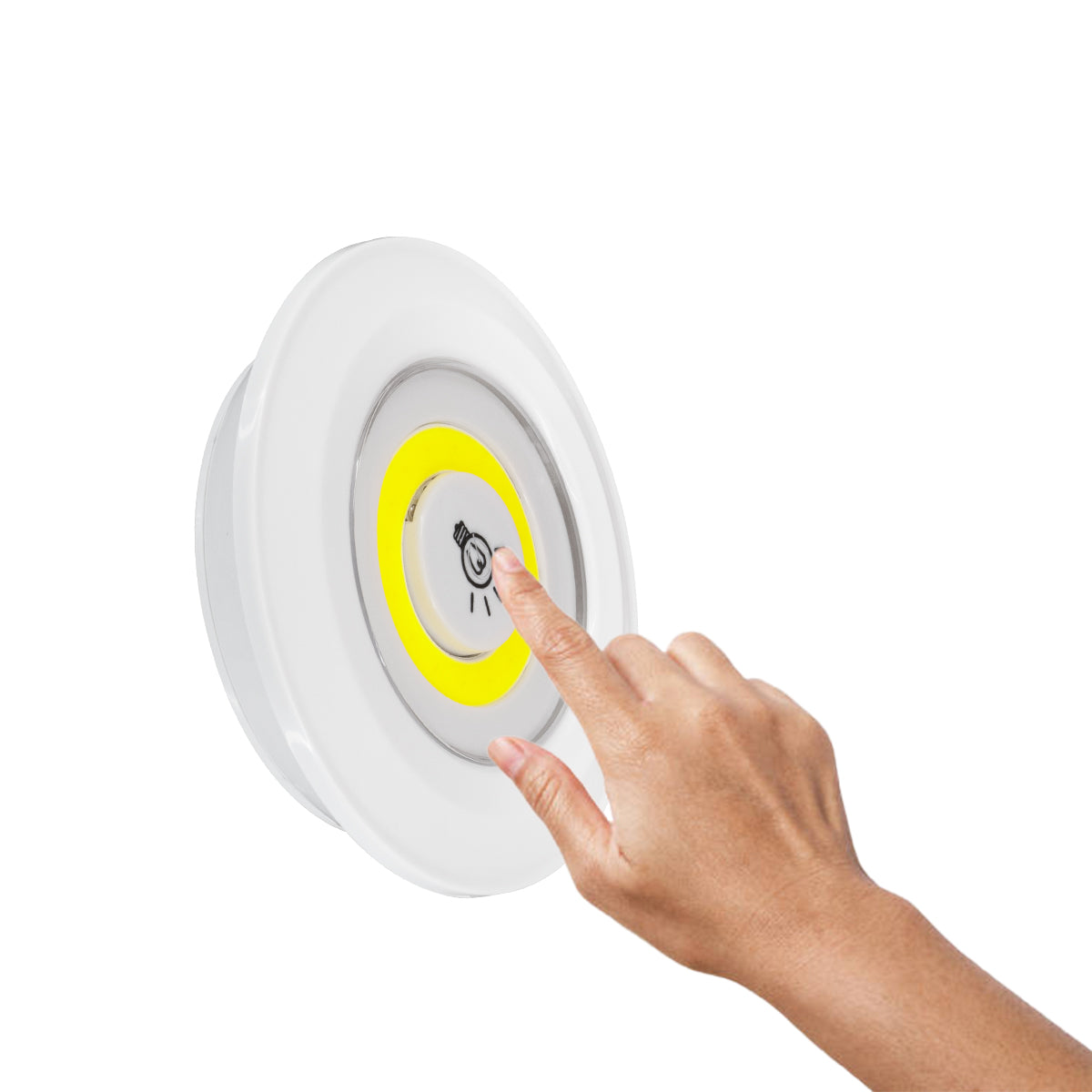 GLOBOSTAR® NEONSIGN 79044 Διακοσμητικό Φωτιστικό Τοίχου Νυκτός με RF Ασύρματο Χειριστήριο LED 6W 600lm 120° DC 3.6V με 11xAAA Μπαταρίες IP20 Ψυχρό Λευκό 6000K Dimmable - Μ9 x Π2.3 x Υ9cm - Πακέτο 3 Τεμαχίων - 2 Χρόνια Εγγύηση