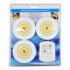 GLOBOSTAR® NEONSIGN 79045 Διακοσμητικό Φωτιστικό Τοίχου Νυκτός με RF Ασύρματο Χειριστήριο LED 6W 540lm 120° DC 3.6V με 11xAAA Μπαταρίες IP20 Θερμό Λευκό 2700K Dimmable - Μ9 x Π2.3 x Υ9cm - Πακέτο 3 Τεμαχίων - 2 Χρόνια Εγγύηση
