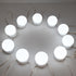GLOBOSTAR® MIRRORPEARLS 79047 Μοντέρνο Φωτιστικό Γιρλάντα Καθρέπτη Μακιγιάζ με USB 5.0 LED 8W 800lm 260° DC 5V Αδιάβροχο IP54 Ρυθμιζόμενο Λευκό CCT με Ενσωματωμένο Χειριστήριο από 2700K έως 6000K Dimmable - Sanan SMD Chip - Λευκό - Μ200 x Π4.5 x Υ4.9cm...