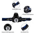GloboStar® 79055 Φακός Κεφαλής Επαναφορτιζόμενος LED CREE XML2-T6 Chip 10 Watt 800lm με 2 x 18650 Μπαταρίες 5200mAh - Ψυχρό Λευκό 6000K - Μ8.5 x Π6.5 x Υ7cm - ledmania.gr