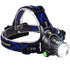 GloboStar® 79055 Φακός Κεφαλής Επαναφορτιζόμενος LED CREE XML2-T6 Chip 10 Watt 800lm με 2 x 18650 Μπαταρίες 5200mAh - Ψυχρό Λευκό 6000K - Μ8.5 x Π6.5 x Υ7cm - ledmania.gr