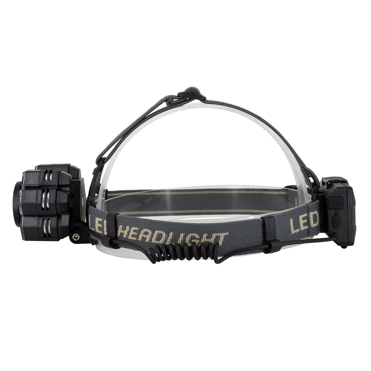 GloboStar® 79061 Φακός Κεφαλής Επαναφορτιζόμενος Zoom LED CREE XML2-T6 Chip 90 Watt 9000lm με 2 x 18650 Μπαταρίες 13600mAh Ψυχρό Λευκό 6000K - ledmania.gr