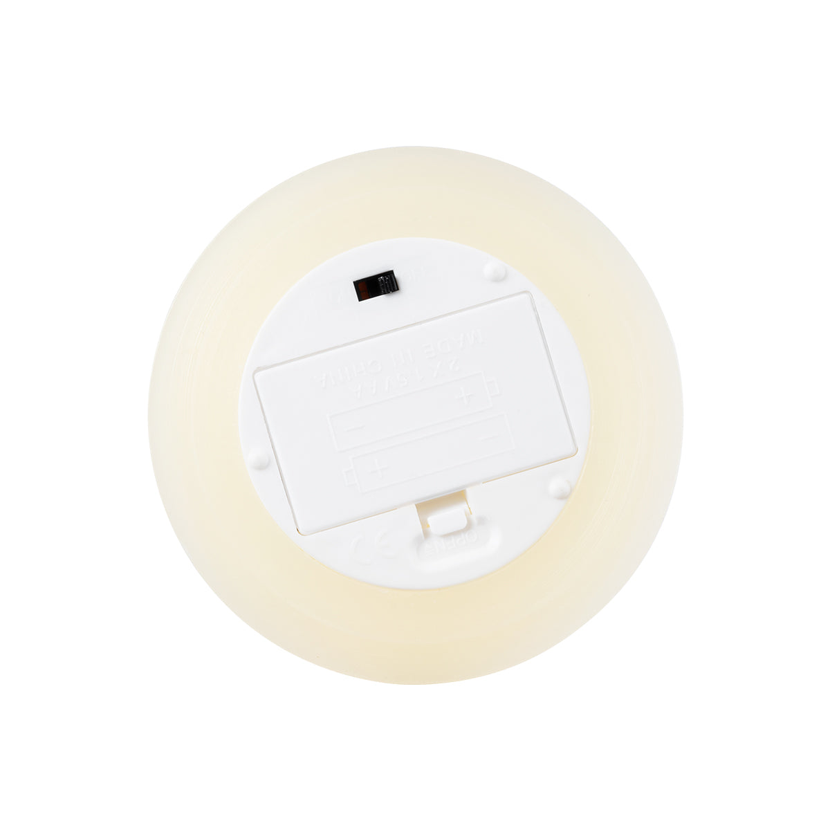 GLOBOSTAR® FIREFLAME 79541 Διακοσμητικό Κερί Παραφίνης με Εφέ Κινούμενης Φλόγας & IR Ασύρματο Χειριστήριο LED 0.5W 25lm 180° DC 3V με 2xAA Μπαταρίες IP20 Θερμό Λευκό 2700K Dimmable - Μπεζ - Μ10 x Π10 x Υ10cm - 2 Χρόνια Εγγύηση