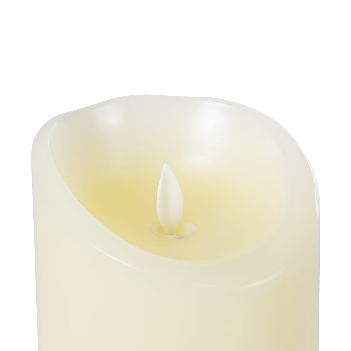 GLOBOSTAR® FIREFLAME 79541 Διακοσμητικό Κερί Παραφίνης με Εφέ Κινούμενης Φλόγας & IR Ασύρματο Χειριστήριο LED 0.5W 25lm 180° DC 3V με 2xAA Μπαταρίες IP20 Θερμό Λευκό 2700K Dimmable - Μπεζ - Μ10 x Π10 x Υ10cm - 2 Χρόνια Εγγύηση