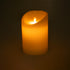 GLOBOSTAR® FIREFLAME 79542 Διακοσμητικό Κερί Παραφίνης με Εφέ Κινούμενης Φλόγας & IR Ασύρματο Χειριστήριο LED 0.5W 25lm 180° DC 3V με 2xAA Μπαταρίες IP20 Θερμό Λευκό 2700K Dimmable - Μ10 x Π10 x Υ15cm - 2 Χρόνια Εγγύηση