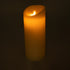 GLOBOSTAR® FIREFLAME 79544 Διακοσμητικό Κερί Παραφίνης με Εφέ Κινούμενης Φλόγας & IR Ασύρματο Χειριστήριο LED 0.5W 25lm 180° DC 3V με 2xAA Μπαταρίες IP20 Θερμό Λευκό 2700K Dimmable - Μπεζ -  Μ10 x Π10 x Υ25cm - 2 Χρόνια Εγγύηση