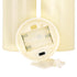 GloboStar® 79552 ΣΕΤ 3 Διακοσμητικών Realistic Κεριών με LED - Μπαταρίας & Ασύρματο Χειριστήριο IR Θερμό Λευκό 3000K Dimmable - ledmania.gr