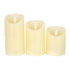 GLOBOSTAR® EVERFLAME 79555 Διακοσμητικό Κερί Παραφίνης με IR Ασύρματο Χειριστήριο LED 0.5W 30lm 120° DC 3.2V με 2xAA Μπαταρίες IP20 Θερμό Λευκό 2700K Dimmable - Μ7.5 x Π7.5 x Υ15cm - Πακέτο 3 Τεμαχίων - 1 Χρόνο Εγγύηση - ledmania.gr