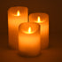 GLOBOSTAR® EVERFLAME 79555 Διακοσμητικό Κερί Παραφίνης με IR Ασύρματο Χειριστήριο LED 0.5W 30lm 120° DC 3.2V με 2xAA Μπαταρίες IP20 Θερμό Λευκό 2700K Dimmable - Μ7.5 x Π7.5 x Υ15cm - Πακέτο 3 Τεμαχίων - 1 Χρόνο Εγγύηση - ledmania.gr