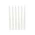 GloboStar® 79563 ΣΕΤ 6 Διακοσμητικών Realistic Κεριών Κηροπηγίου με LED Εφέ Κινούμενης Φλόγας - Μπαταρίας & Ασύρματο Χειριστήριο IR Θερμό Λευκό 2700K Dimmable - ledmania.gr