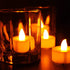 GLOBOSTAR® FIREFLAME 79565 Διακοσμητικά Κεράκια Ρεσώ με Εφέ Κινούμενης Φλόγας & Βάση Φόρτισης LED 0.2W 5lm 180° DC 1.2V με 12x Επαναφορτιζόμενες Μπαταρίες Ni-MH IP20 Θερμό Λευκό 2700K - Λευκό - Μ3.9 x Π3.9 x Υ4.9cm - Πακέτο 6 Τεμαχίων - 2 Χρόνια Εγγύηση
