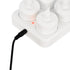 GLOBOSTAR® FIREFLAME 79565 Διακοσμητικά Κεράκια Ρεσώ με Εφέ Κινούμενης Φλόγας & Βάση Φόρτισης LED 0.2W 5lm 180° DC 1.2V με 12x Επαναφορτιζόμενες Μπαταρίες Ni-MH IP20 Θερμό Λευκό 2700K - Λευκό - Μ3.9 x Π3.9 x Υ4.9cm - Πακέτο 6 Τεμαχίων - 2 Χρόνια Εγγύηση