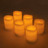 GLOBOSTAR® FIREFLAME 79566 Διακοσμητικό Κερί Παραφίνης με Εφέ Κινούμενης Φλόγας & IR Ασύρματο Χειριστήριο LED 0.5W 25lm 180° DC 3V με 2xAA Μπαταρίες IP20 Θερμό Λευκό 2700K Dimmable - Μπεζ - Μ7.6 x Π7.6 x Υ10cm - Πακέτο 6 Τεμαχίων - 2 Χρόνια Εγγύηση
