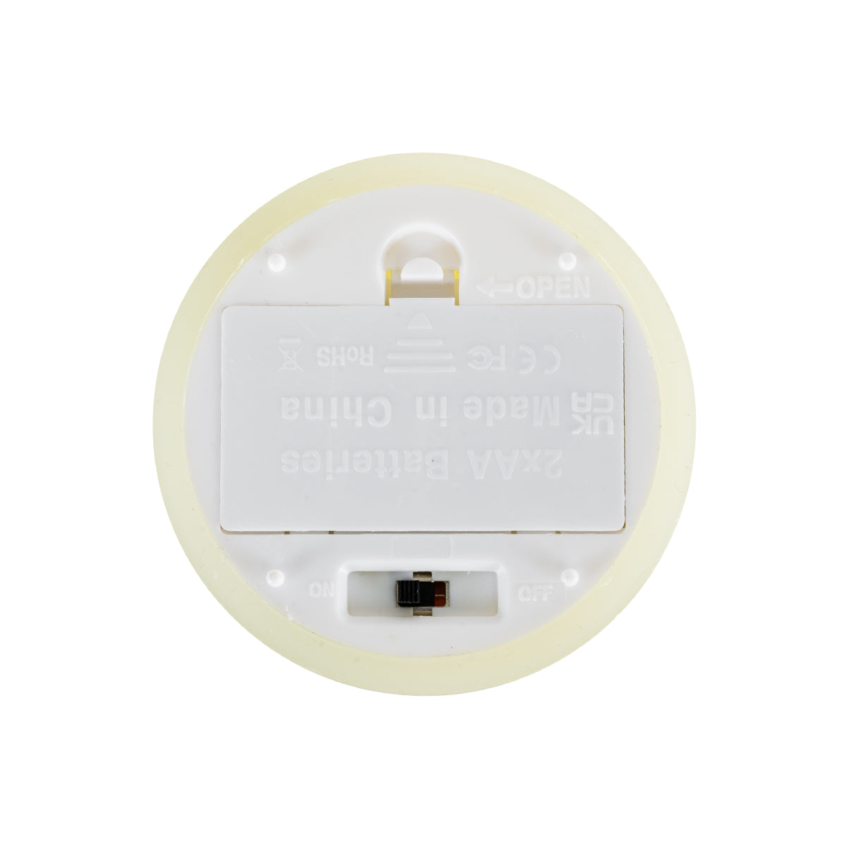GLOBOSTAR® FIREFLAME 79566 Διακοσμητικό Κερί Παραφίνης με Εφέ Κινούμενης Φλόγας & IR Ασύρματο Χειριστήριο LED 0.5W 25lm 180° DC 3V με 2xAA Μπαταρίες IP20 Θερμό Λευκό 2700K Dimmable - Μπεζ - Μ7.6 x Π7.6 x Υ10cm - Πακέτο 6 Τεμαχίων - 2 Χρόνια Εγγύηση