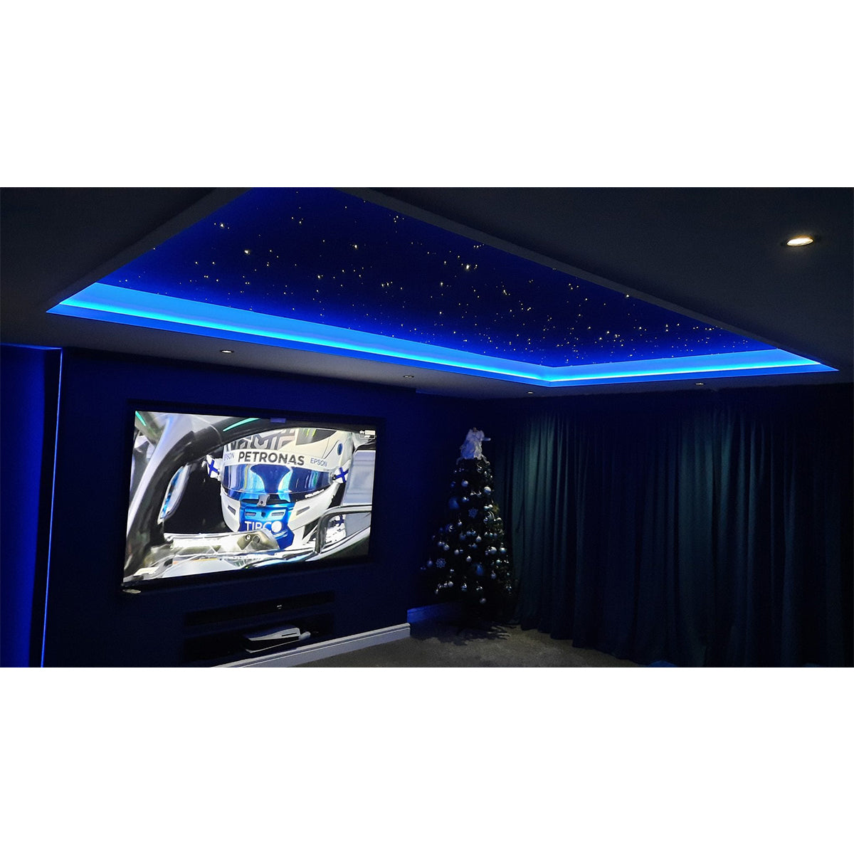 GLOBOSTAR® LUMOFIBRA 79614 Σύστημα Οπτικής Ίνας με RF Ασύρματο Χειριστήριο με 280 Οπτικές Ίνες Φ1mm Μήκους 2 Μέτρων LED 16W 1600lm 1° AC 220-240V IP20 Πολύχρωμο RGBW - Μ11.5 x Π9.5 x Υ5.5cm - 2 Χρόνια Εγγύηση