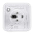 GloboStar® TRAVEL PowerCube PRO Certified 79629 Πολύπριζο 5 Θέσεων με 5 Πρίζες Ασφαλείας Childproof EU Schuko AC 220-240V Μ7.5 x Π11.5 x Υ7.5 - Λευκό με Μπλε - Max Load 3680W/16A - ledmania.gr