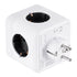 GloboStar® TRAVEL PowerCube PRO Certified 79633 Πολύπριζο 6 Θέσεων με 4 Πρίζες Ασφαλείας Childproof EU Schuko AC 220-240V & 2 Πρίζες USB Max 2.1A/DC 5V Μ7.5 x Π11.5 x Υ7.5 - Λευκό με Γκρι - Max Load 3680W/16A - ledmania.gr