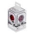 GloboStar® TRAVEL PowerCube PRO Certified 79634 Πολύπριζο 6 Θέσεων με 4 Πρίζες Ασφαλείας Childproof EU Schuko AC 220-240V & 2 Πρίζες USB Max 2.1A/DC 5V Μ7.5 x Π11.5 x Υ7.5 - Λευκό με Κόκκινο - Max Load 3680W/16A - ledmania.gr