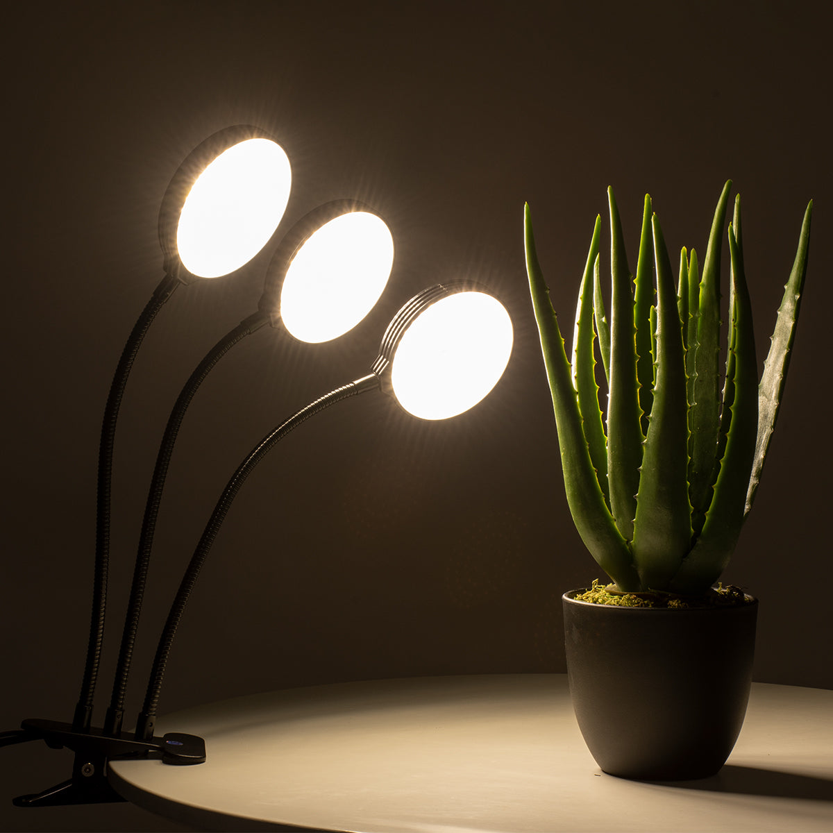 GloboStar® 79653 Grow Light Hydro Spectrum LED Φωτιστικό Ανάπτυξης Υδροπονικών Φυτών Γλάστρας με 3 Κινούμενες Κεφαλές & Βάση Clip SMD 2835 15W 160° DC 5V IP20 με Dimmer & Timer Εσωτερικού Χώρου για Κάλυψη Επιφάνειας 1m x 1m Πλήρους Φάσματος Φωτισμού - ledmania.gr