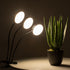 GloboStar® 79653 Grow Light Hydro Spectrum LED Φωτιστικό Ανάπτυξης Υδροπονικών Φυτών Γλάστρας με 3 Κινούμενες Κεφαλές & Βάση Clip SMD 2835 15W 160° DC 5V IP20 με Dimmer & Timer Εσωτερικού Χώρου για Κάλυψη Επιφάνειας 1m x 1m Πλήρους Φάσματος Φωτισμού - ledmania.gr