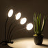 GloboStar® 79655 Grow Light Hydro Spectrum LED Φωτιστικό Ανάπτυξης Υδροπονικών Φυτών Γλάστρας με 4 Κινούμενες Κεφαλές & Βάση Clip SMD 2835 20W 160° DC 5V IP20 με Dimmer & Timer Εσωτερικού Χώρου για Κάλυψη Επιφάνειας 1m x 1m Πλήρους Φάσματος Φωτισμού - ledmania.gr