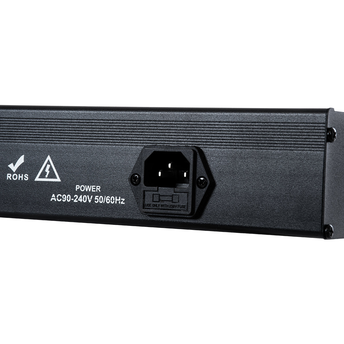 GLOBOSTAR® UVBAR 79660 Μπάρα Φωτισμού με IR Ασύρματο Χειριστήριο LED 36W 120° AC 220-240V IP20 Ultraviolet UV Black Light DMX512 - Star LED Chip - Μαύρο - Μ50 x Π6 x Υ6cm - 2 Χρόνια Εγγύηση