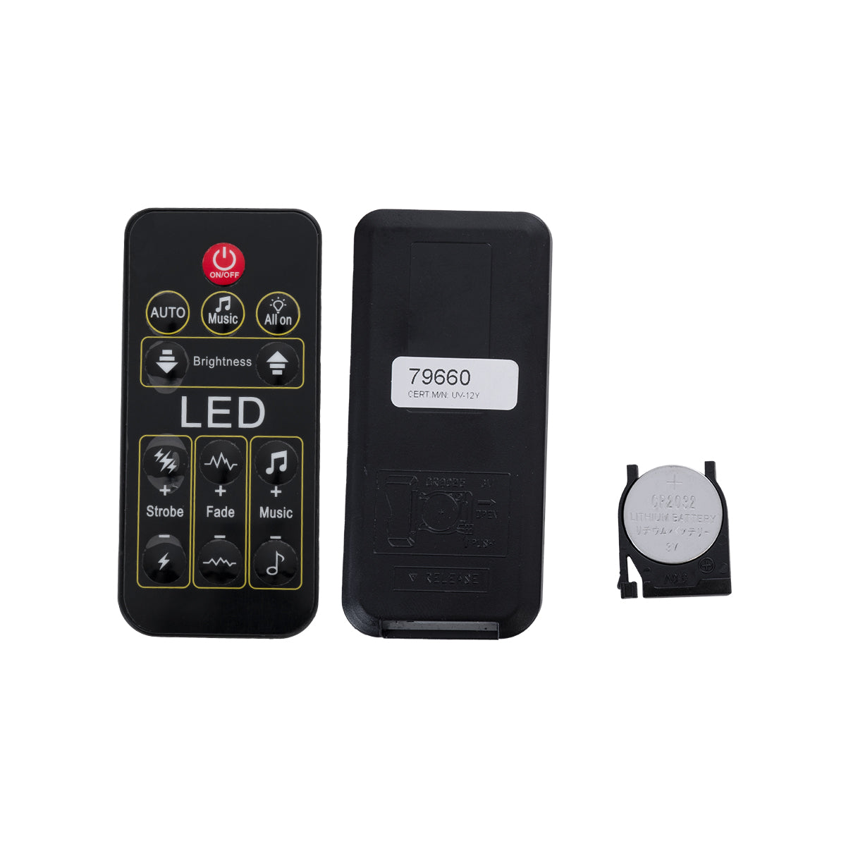 GLOBOSTAR® UVBAR 79660 Μπάρα Φωτισμού με IR Ασύρματο Χειριστήριο LED 36W 120° AC 220-240V IP20 Ultraviolet UV Black Light DMX512 - Star LED Chip - Μαύρο - Μ50 x Π6 x Υ6cm - 2 Χρόνια Εγγύηση