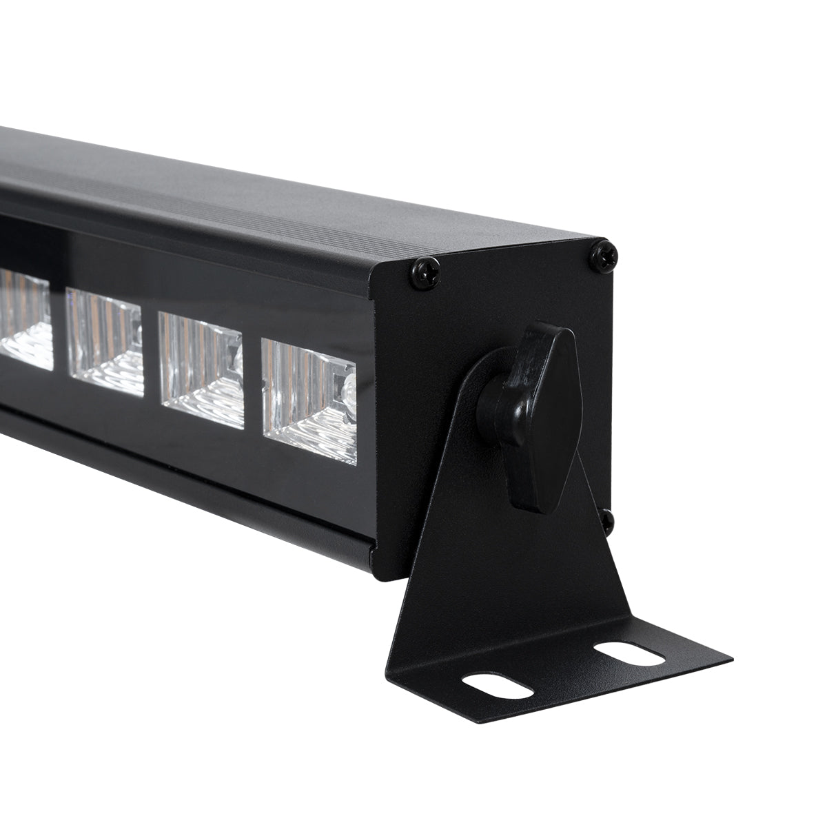 GLOBOSTAR® UVBAR 79660 Μπάρα Φωτισμού με IR Ασύρματο Χειριστήριο LED 36W 120° AC 220-240V IP20 Ultraviolet UV Black Light DMX512 - Star LED Chip - Μαύρο - Μ50 x Π6 x Υ6cm - 2 Χρόνια Εγγύηση