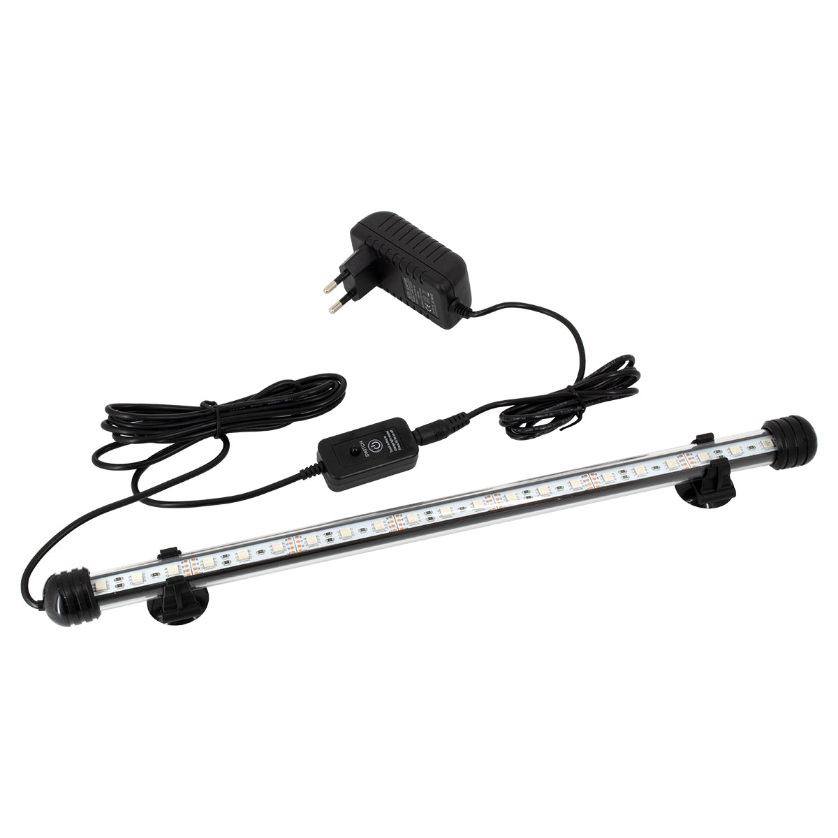 GloboStar® 79672 Φωτιστικό Ενυδρείου 38cm LED 7.3W 180° AC 230V Αδιάβροχο IP68 με Ασύρματο Χειριστήριο IR Πολύχρωμο RGB - ledmania.gr