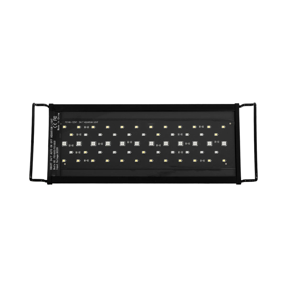 GLOBOSTAR® AQUARIUS 79678 Φωτιστικό Ενυδρείου με Ενσωματωμένο Χειριστήριο LED 12W 600lm 120° AC 220-240V Αδιάβροχο IP44 Πολύχρωμο RGBW Dimmable - Sanan SMD Chip - Μαύρο - Μ30 x Π11 x Υ3cm - 2 Χρόνια Εγγύηση - ledmania.gr