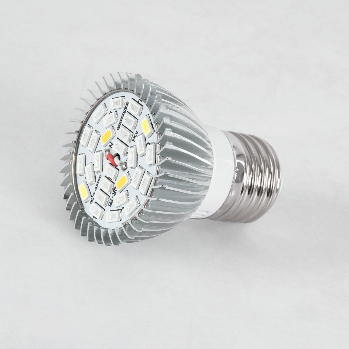 GLOBOSTAR® GROWSPOT 79691 Σποτ E27 MR16 Ανάπτυξης Φυτών LED 28W 840lm 120° AC 220-240V IP20 Πολύχρωμο Πλήρους Φάσματος Κόκκινο 660nm & Μπλε 450nm & UVIR 730nm Dimmable - Sanan SMD Chip -Μ5 x Π5 x Υ6cm - 2 Χρόνια Εγγύηση