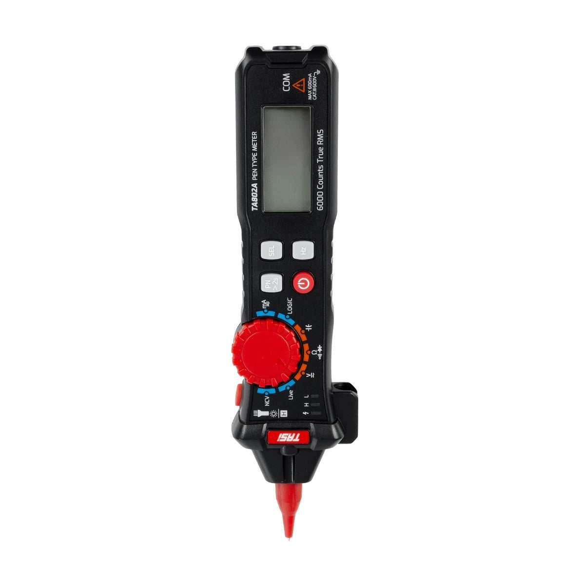 GloboStar® 79693 Ψηφιακό Φορητό Πολύμετρο TASI TA802A με Θήκη Προστασίας Μαύρο - ledmania.gr