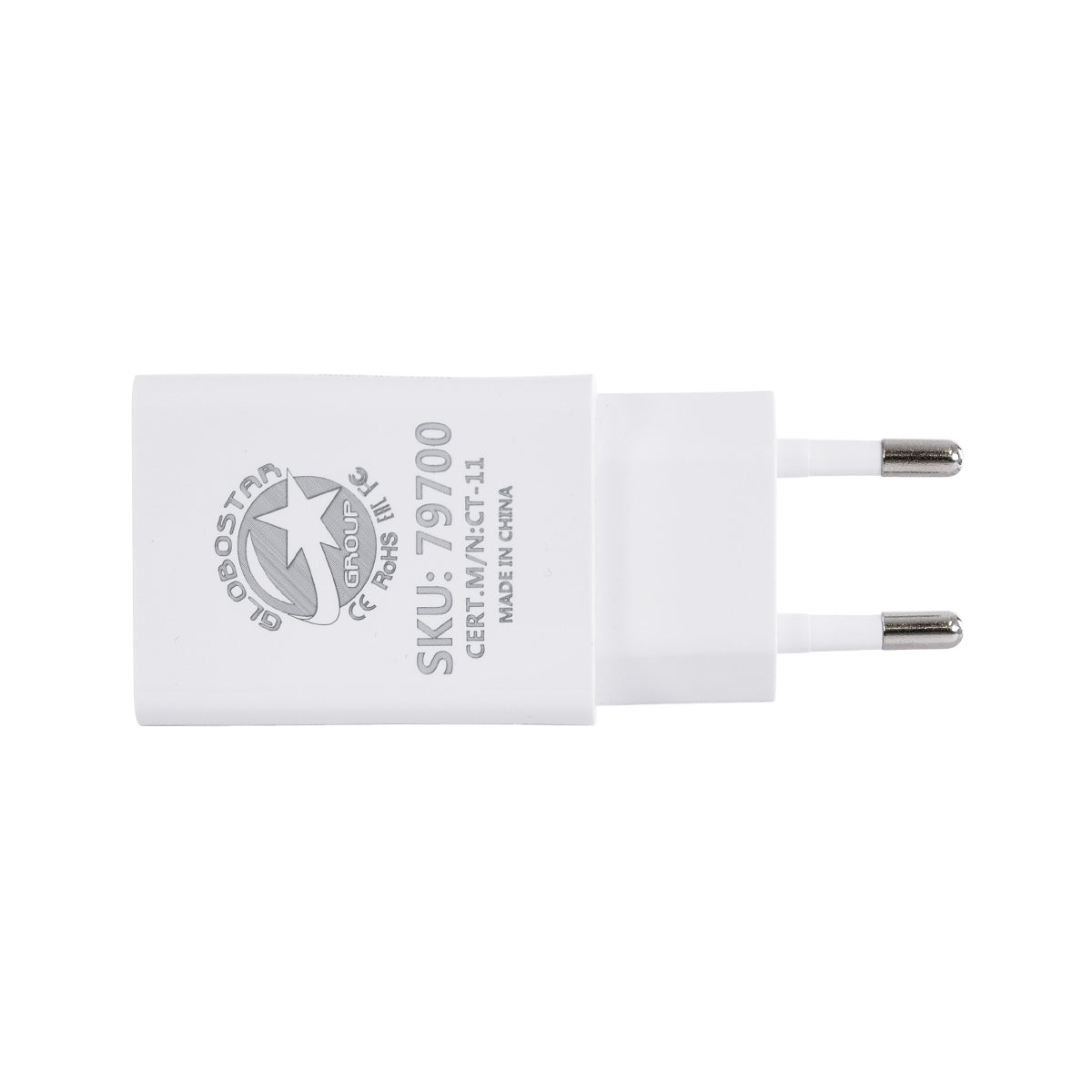 GloboStar® 79708 Φορτιστής Πρίζας Charger 1x Type-A USB Port DC 5V 1A Max 5W - ledmania.gr