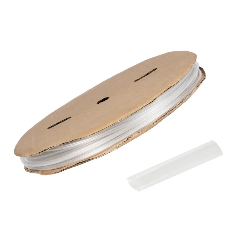 GLOBOSTAR® SHRINKTUBE 79811 Θερμοσυστελλόμενο Μακαρόνι Στεγανοποίησης για Neon Flex LED Αδιάβροχο IP65 - Διάφανο - Μ100 x Π0.6 x Υ0.6cm/Π1 x Υ1cm