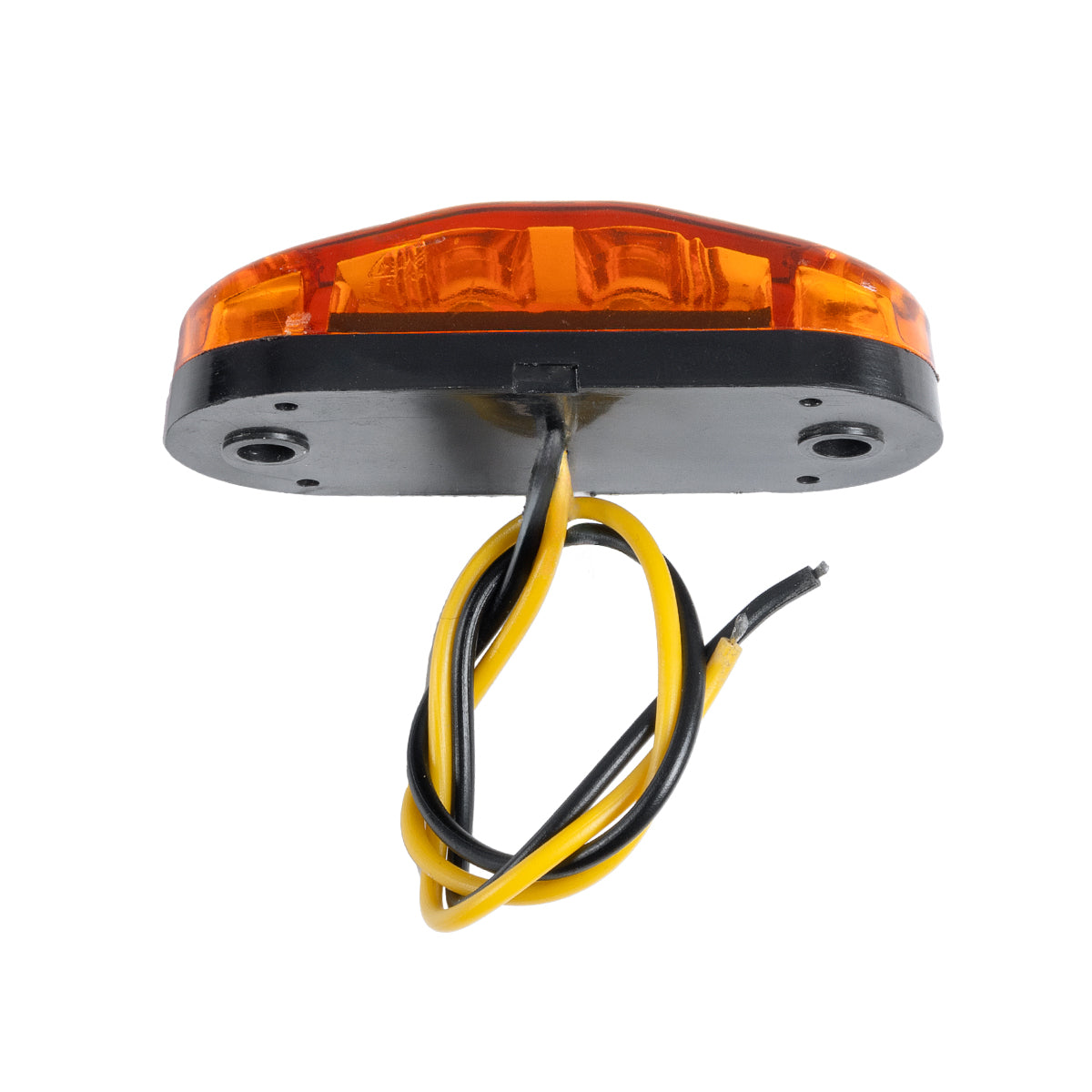 GloboStar® 79908 Πλευρικά Φώτα Όγκου Φορτηγών LED 2xSMD2835 DC 10-30V 2W 134lm IP66 Πορτοκαλί - Μ6.5 x W3 x H1.8cm - ledmania.gr