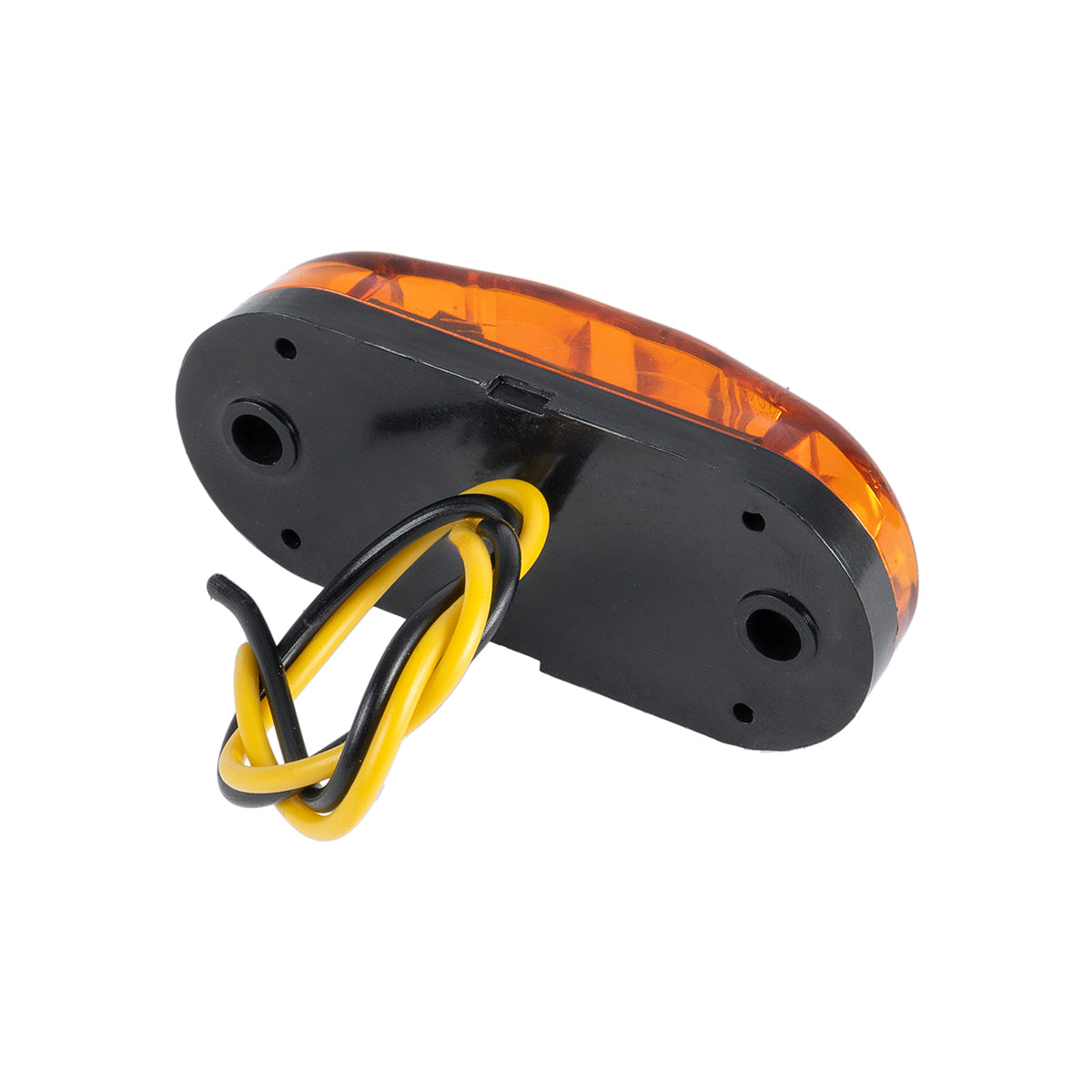 GloboStar® 79908 Πλευρικά Φώτα Όγκου Φορτηγών LED 2xSMD2835 DC 10-30V 2W 134lm IP66 Πορτοκαλί - Μ6.5 x W3 x H1.8cm - ledmania.gr
