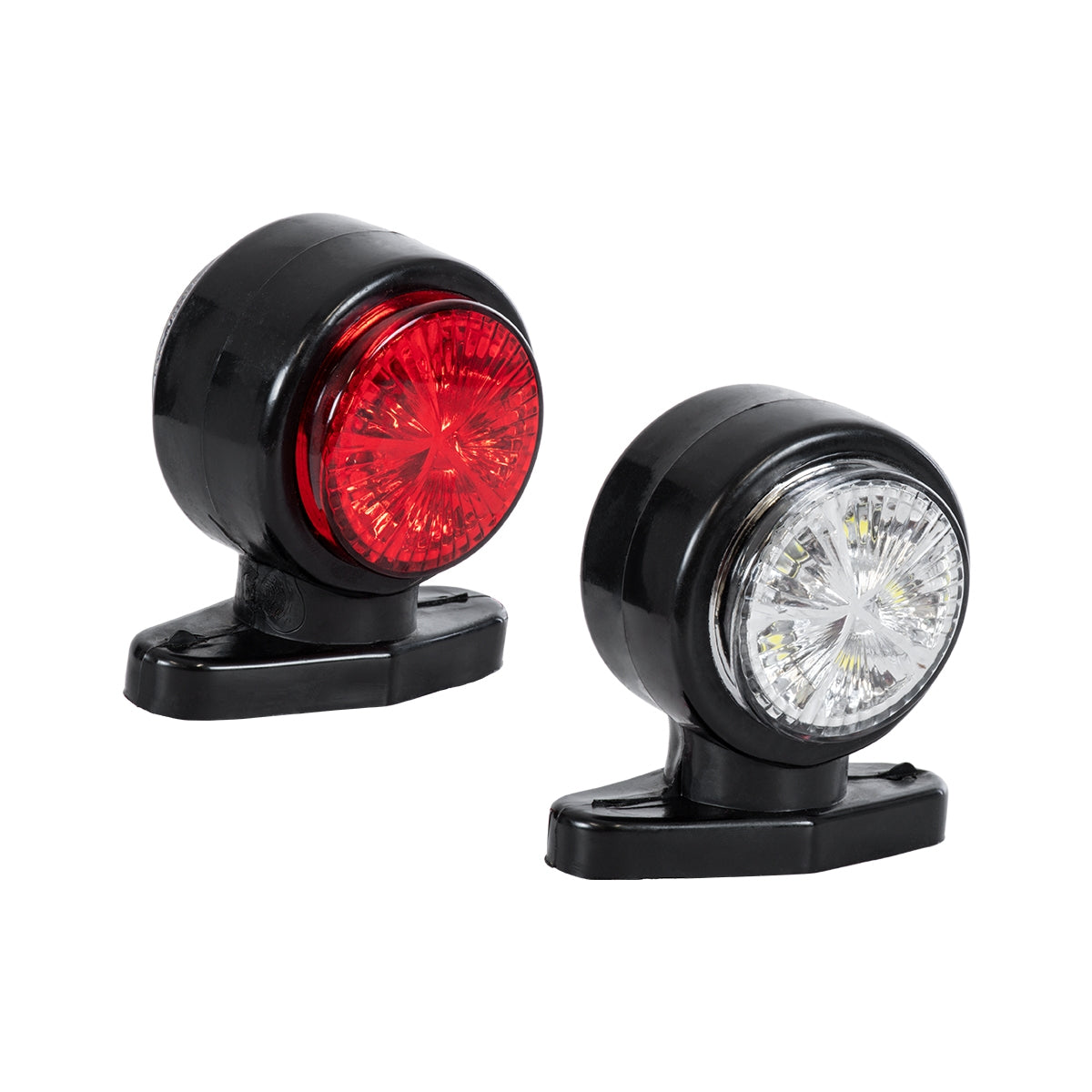 GloboStar® 79923 Ζευγάρι Πλευρικά Φώτα Όγκου Κέρατο Φορτηγών LED 6W DC 10-30V Λευκό - Κόκκινο - Αδιάβροχα IP66 - Μ8 x Π5 x Υ8cm - 1 Χρόνο Εγγύηση - ledmania.gr