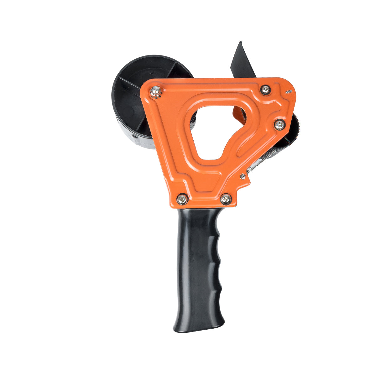 GloboStar® 79951 Επαγγελματική Μηχανή Ταινίας Συσκευασίας Χειρός DELI Μ16.5 x Π7.8 x Υ24cm - Πορτοκαλί & Μαύρο - ledmania.gr